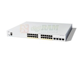 Switch Cisco Catalyst 1200 24p GE Full PoE 4x1G SFP
