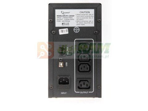 UPS POWER CUBE USB, RJ12X2 1200VA