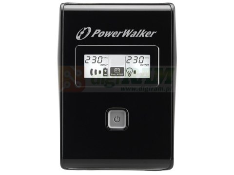 UPS LINE-INTERACTIVE 850VA 2X SCHUKO OUT, RJ11 IN/ OUT, USB, LCD