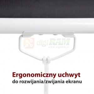 Ekran ręczny półautomat 4:3 120" 244x183cm MS-120 4:3