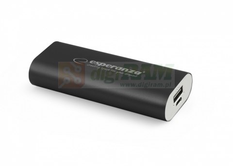 POWER BANK HADRON 4400mAh CZARNY