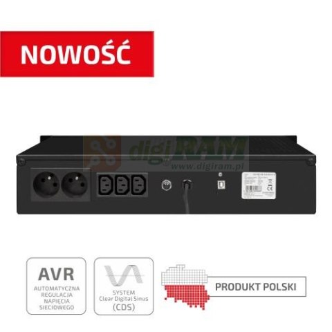 UPS EVER ECO PRO 1000 AVR CDS 19 2U
