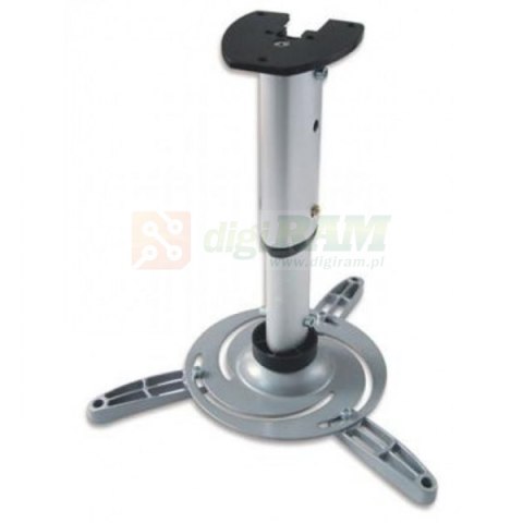 Ramię sufitowe do projektora 60-120cm 15kg srebrny