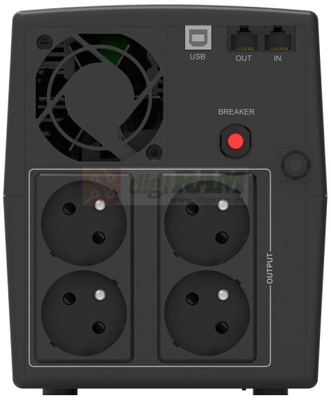 Zasilacz awaryjny UPS Line-Interactive 1500VA STL FR 4x PL 230V, USB, RJ11/45 In/Out