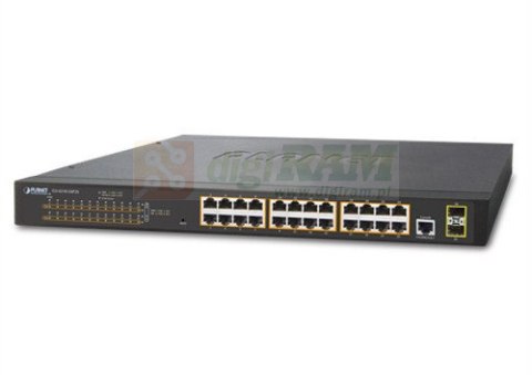 Planet GS-4210-24P2S IPv4, 24-Port Managed 802.3at