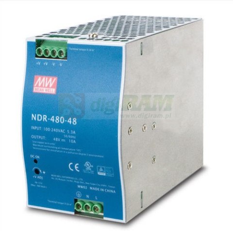 Planet PWR-480-48 48V, 480W Din-Rail Power