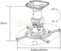 Uchwyt sufitowy do projektora LogiLink BP0003