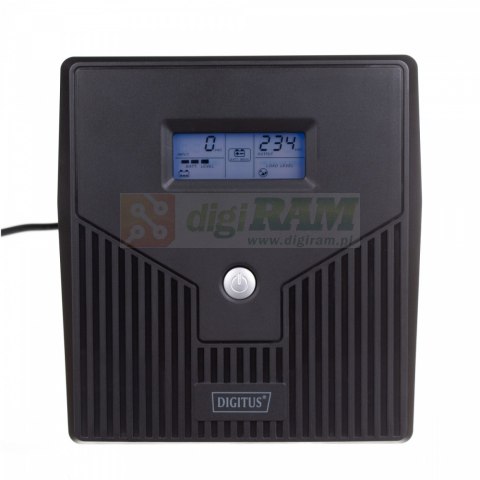 Zasilacz awaryjny UPS Line-Ineractive LCD, 1000VA/600W