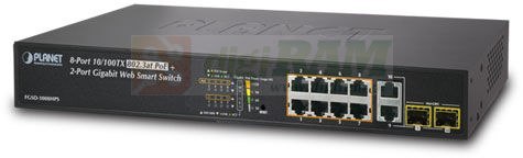 Planet FGSD-1008HPS 8-Port 10/100TX 802.3at High