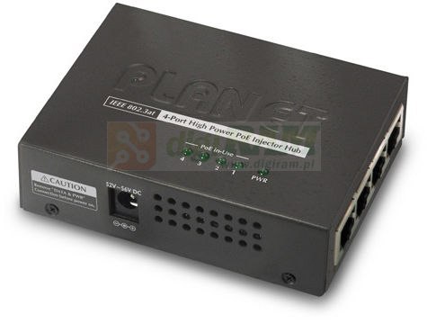 Planet HPOE-460 4-Port 802.3at 30W High Power
