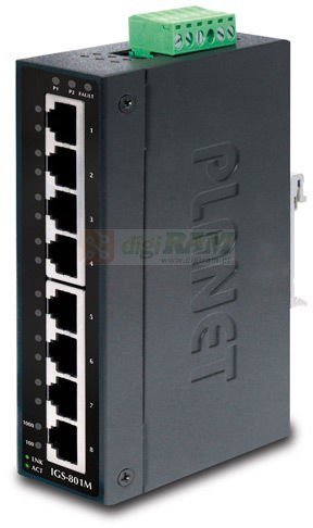 Planet IGS-801M IP30 Slim type 8-P Industrial