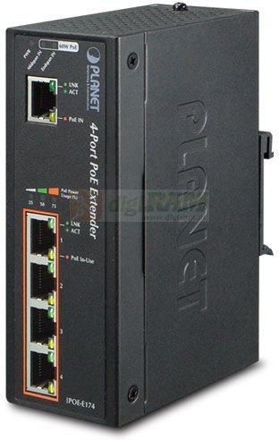 Planet IPOE-E174 IP30 Industrial 1-Port 60W