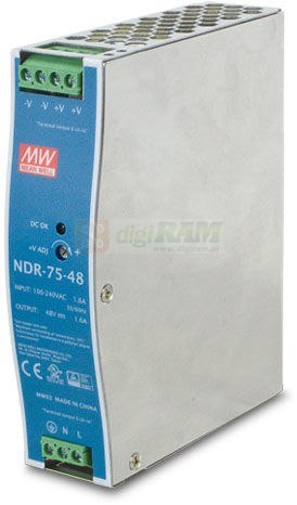 Planet PWR-75-48 48V, 75W Din-Rail Power Supply
