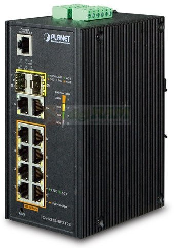 Planet IGS-5225-8P2T2S IP30 Industrial L2+/L4 8-Port
