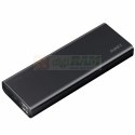 PB-AT20 Black ultraszybki aluminiowy Power Bank | 20100 mAh | 3xUSB | 5.4A | Quick Charge 3.0 | kabel micro USB