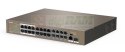 Switch PoE Tenda TEF1126P-24-250W (1x 10/100/1000Mbps, 24x 10/100Mbps)