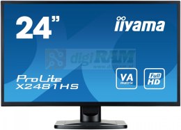 Monitor 24 X2481HS-B1 SLIM AMVA+, HDMI, DVI, 6 ms, Głośniki