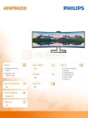 Monitor 48.8 499P9H Curved VA HDMIx2 DP USBC