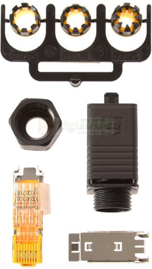 Axis 5700-371 CONN PUSH PULL PLUG IDC-8 IP67