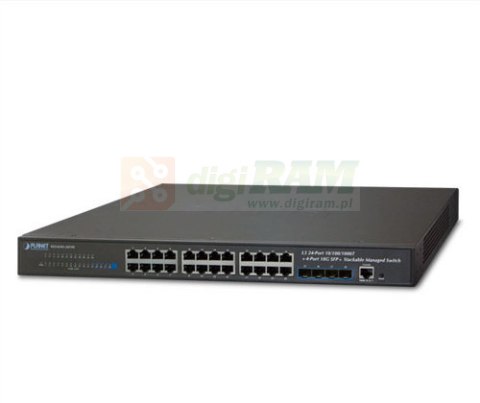 Planet SGS-6341-24T4X Layer 3 24-Port 10/100/1000T