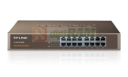Switch niezarządzalny TP-Link TL-SF1016DS 16x10/100Mb Rack