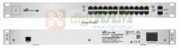 Switch zarządzalny UBIQUITI UniFiSwitch 24x100/1000 2xSFP PoE+ 250W