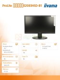Monitor 19.5 E2083HSD-B1 DVI-D/DSUB/GŁOŚNIKI