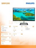Monitor 325E1C 31.5'' Curved VA HDMI DP