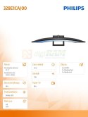 *Philips 328E1CA 31.5'' Curved VA 4K HDMIx2 DP