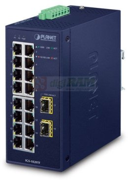Planet IGS-1820TF IP30 Industrial 16-Port