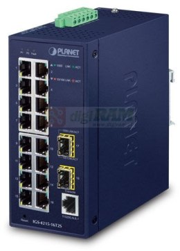 Planet IGS-4215-16T2S IP30 Industrial L2/L4 16-Port