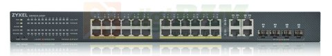 Przełącznik GS1920-24HPv2 28Port 24xGb and 4xGb 375W PoE NebulaFlex Cloud