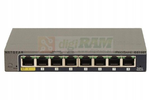 Przełącznik Smart GS108T 8x1Gb