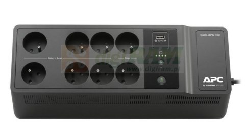 Zasilacz BE650G2-CP Back UPS 650VA/400W 6+2xFR, lad. USB-A