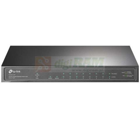 Przełącznik TL-SG1210P 9xGb (8xPoE+) 1xSFP