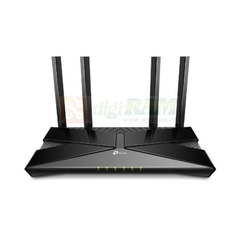 AX1500 Wi-Fi 6 Router, Broadcom 1.5GHz Tri-Core CPU, 1201Mbps at 5GHz+300Mbps at 2.4GHz, 5 Gigabit Ports, 4 Antennas