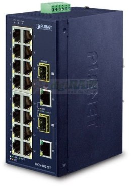 Planet IFGS-1822TF IP30 Industrial 16-Port