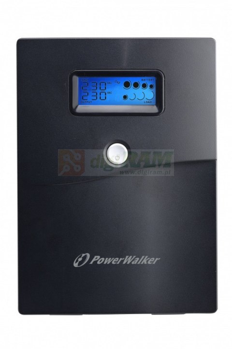 Zasilacz Line-Interactive 3000VA SCL 4xSchuko, RJ11/RJ45 IN/OUT, USB, LCD