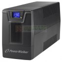 Zasilacz awaryjny UPS POWERWALKER LINE-INTERACTIVE 800VA SCL 2X PL 230V, RJ11/45 IN/OUT, USB, LCD