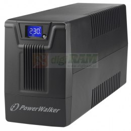 Zasilacz awaryjny UPS POWERWALKER LINE-INTERACTIVE 800VA SCL 2X PL 230V, RJ11/45 IN/OUT, USB, LCD