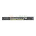 GS2220-28HP 24xGbE L2 PoE Switch GbE Uplink 1Y NCC Pro Pack LIC GS2220-28HP-EU0101F