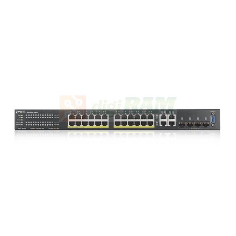 GS2220-28HP 24xGbE L2 PoE Switch GbE Uplink 1Y NCC Pro Pack LIC GS2220-28HP-EU0101F