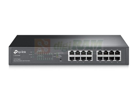 SG1016PE switch Smart 16x1GbE (8xPoE+)