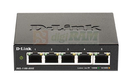 Przełącznik SMART DGS-1100-05V2 5xGE