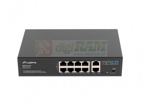 Swich 8X100MB POE+/2X 1GB rack RSFE-8P-2GE-120
