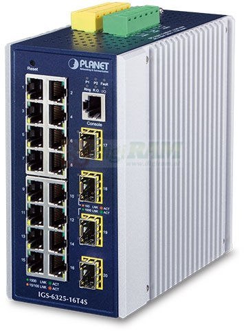 Planet IGS-6325-16T4S IP30 Industrial L3 16-Port