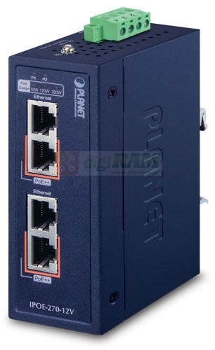 Planet IPOE-270-12V IP30 Industrial 2-Port