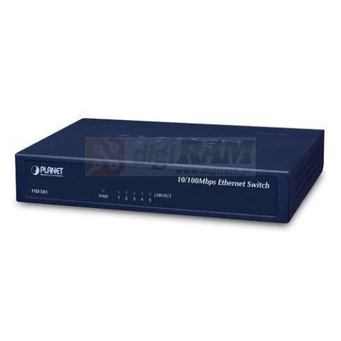 Planet FSD-503-UK 5-P 10/100Mbps Fast Ethernet