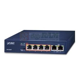 Planet FSD-604HP-SD 4-Port 10/100TX 802.3at POE +