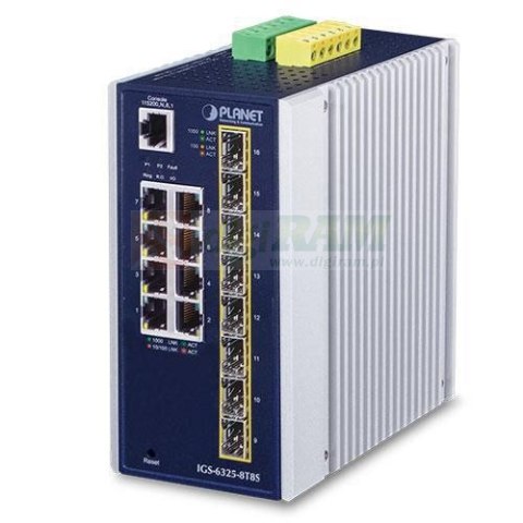 Planet IGS-6325-8T8S IP30 Industrial L3 8-Port